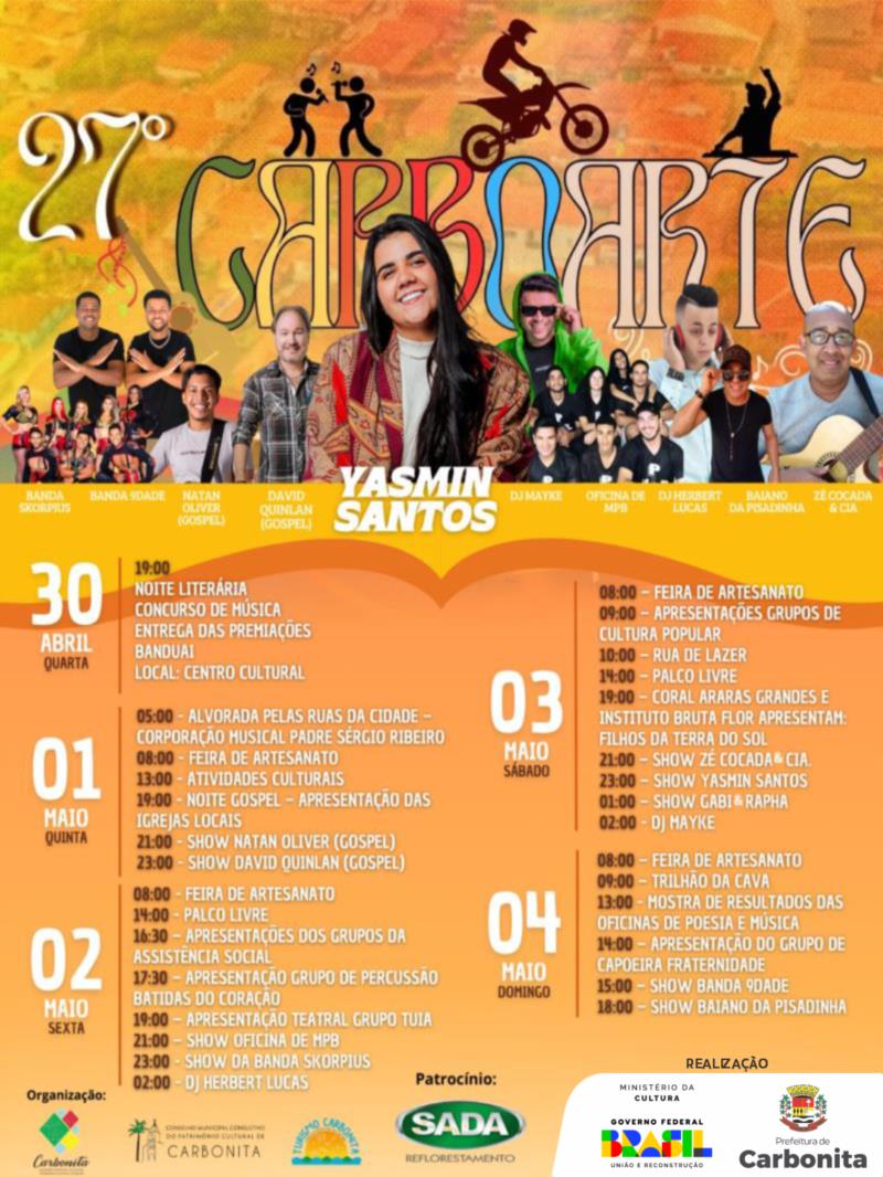 Programação 27 º Carboarte