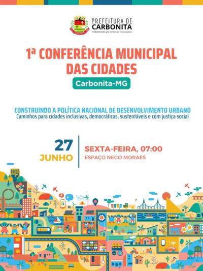 Vem aí a 1ª Conferência Municipal das Cidades!