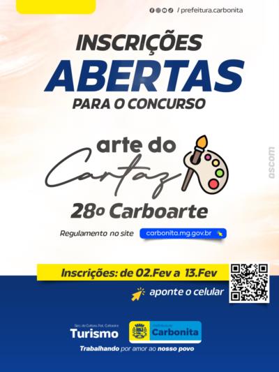 Sua arte pode ser o rosto do 28º Carboarte!