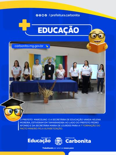 1ª Formação do Pacto Mineiro pela Alfabetização.