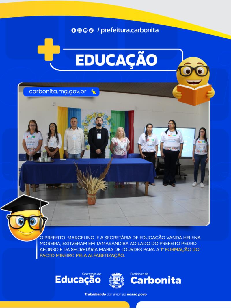 1ª Formação do Pacto Mineiro pela Alfabetização.