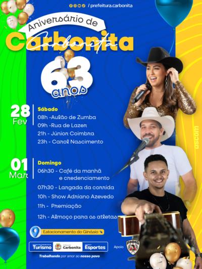 Festa do 63º aniversário de Carbonita