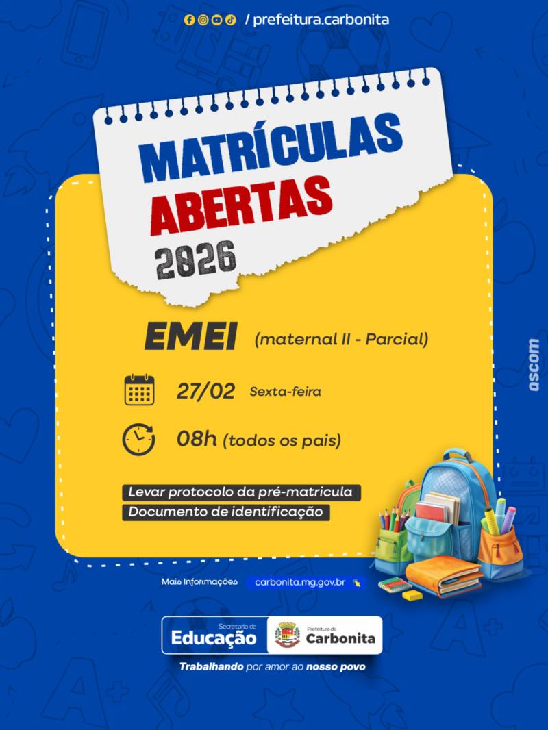 MATRÍCULAS PARA MATERNAL II PARCIAL