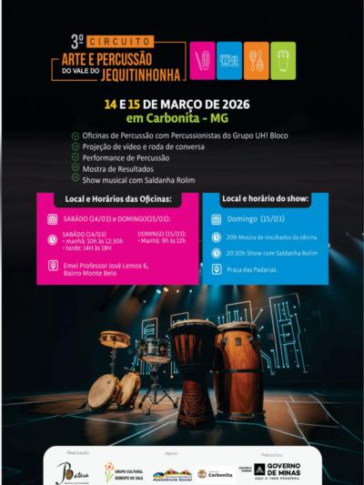 3° Circuito de Arte e Percussão do Vale do Jequitinhonha