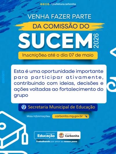 Venha fazer parte da Comissão do SUCEM