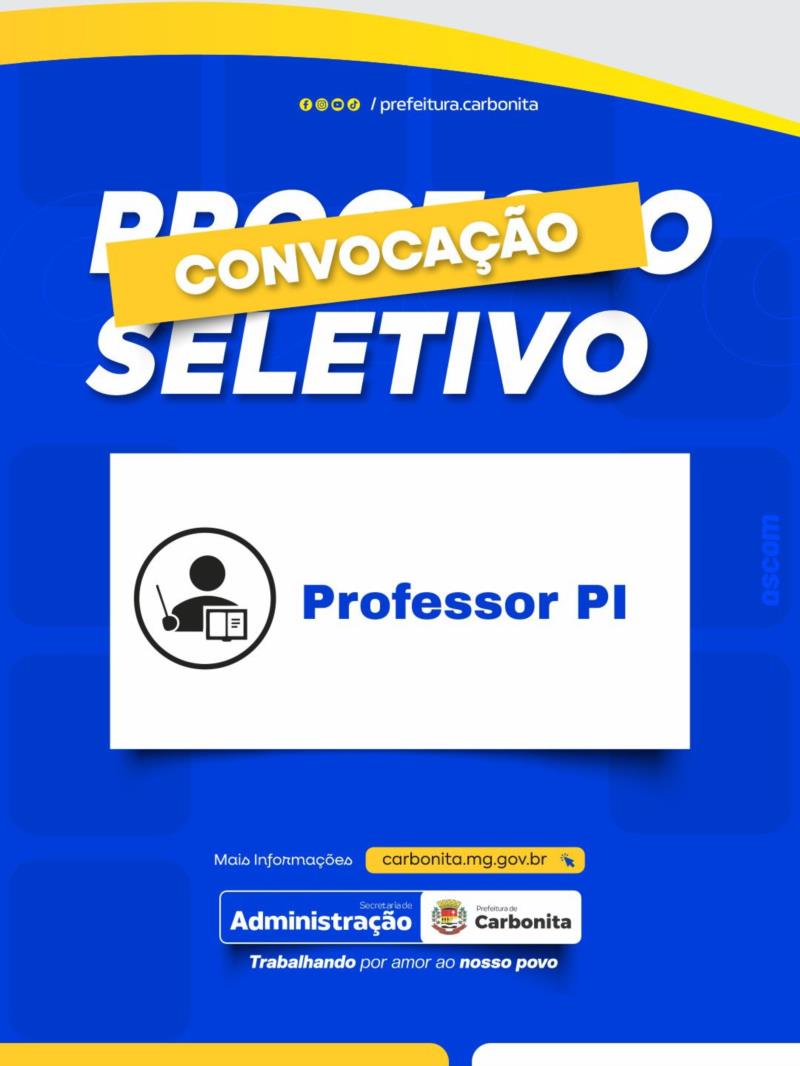 Vaga para Professor PI
