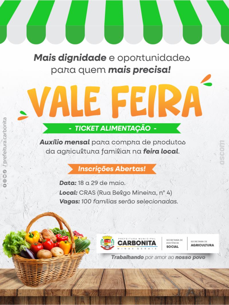 Programa Vale-Feira 2026