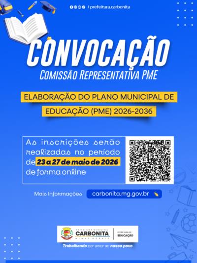 Convocação para Comissão Representativa PME 2026/2036