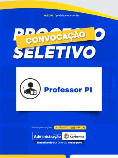 Vaga de Professor PI