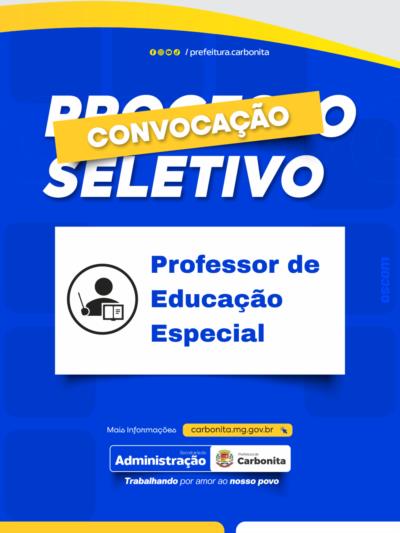 VAGA PARA PROFESSOR DE EDUCAÇÃO ESPECIAL